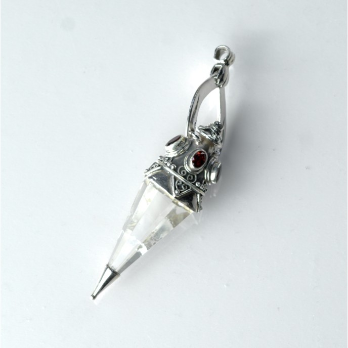 Pandantiv pendul cuarz granat nr.33 Argint