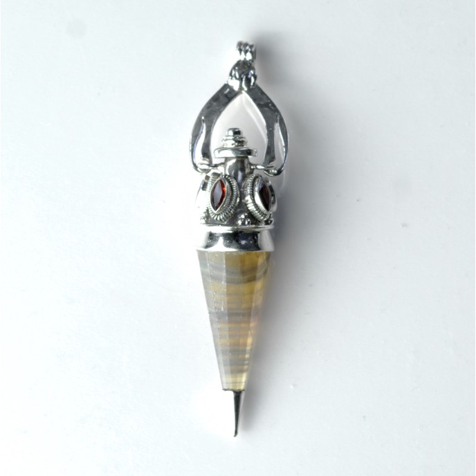 Pandantiv pendul cuarz fumuriu nr.34 Argint