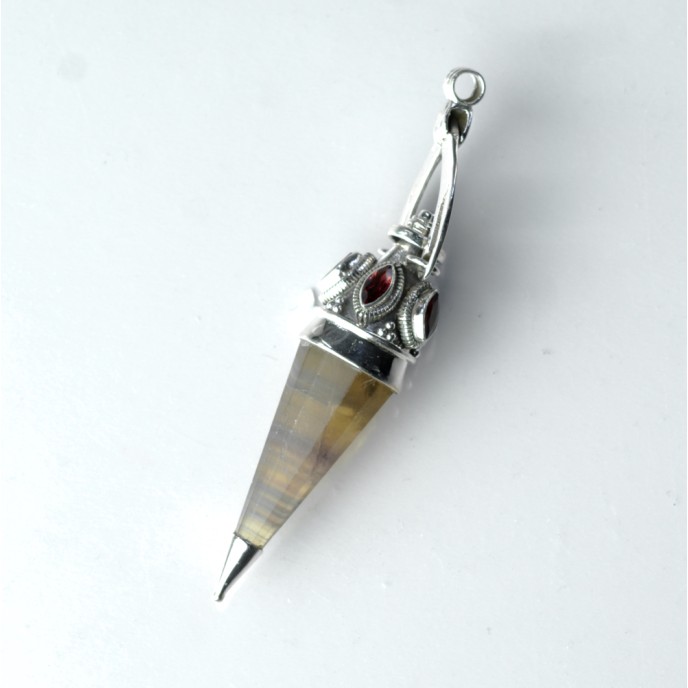 Pandantiv pendul cuarz fumuriu nr.34 Argint