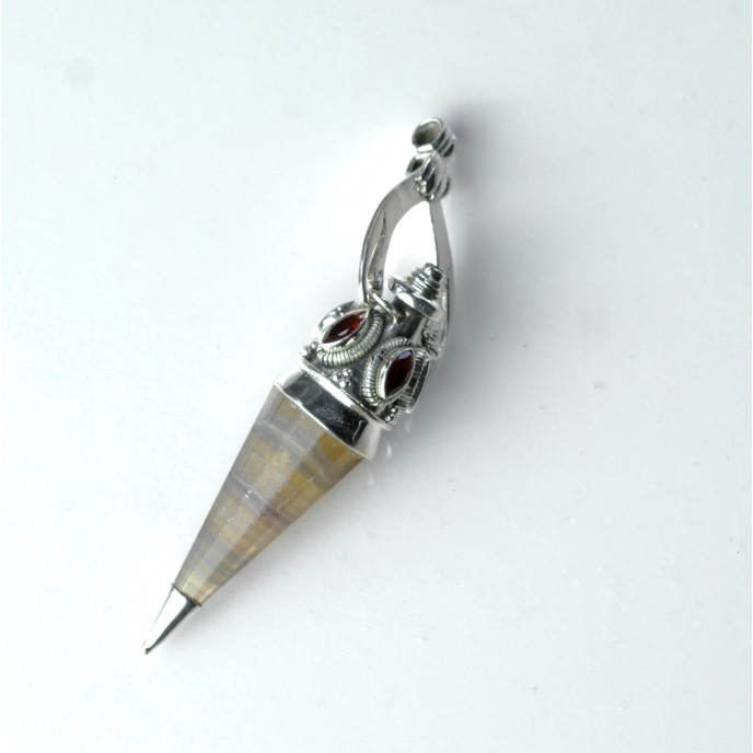 Pandantiv pendul cuarz fumuriu nr.34 Argint