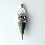 Pandantiv pendul jasp verde nr.34 Argint