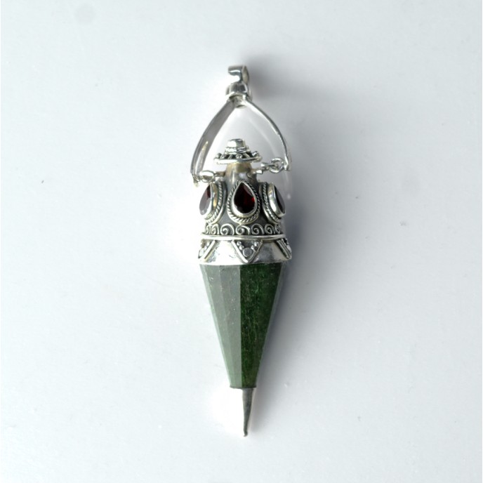 Pandantiv pendul jasp verde nr.34 Argint