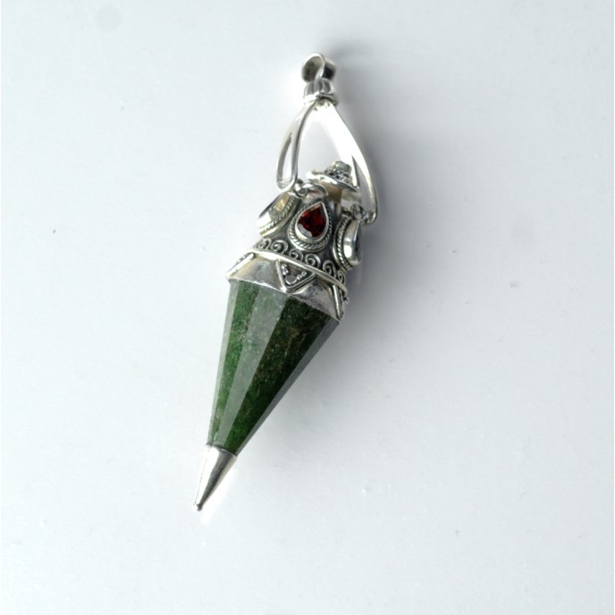 Pandantiv pendul jasp verde nr.34 Argint