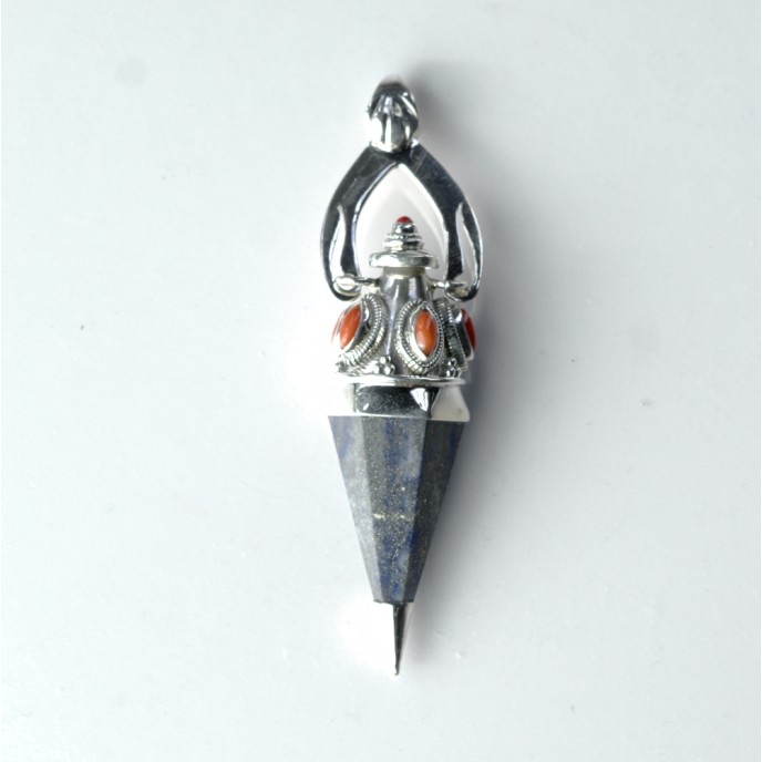 Pandantiv pendul lapis lazuli nr.35 Argint