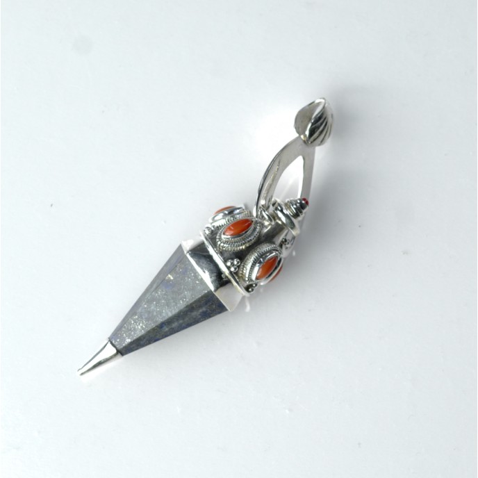 Pandantiv pendul lapis lazuli nr.35 Argint