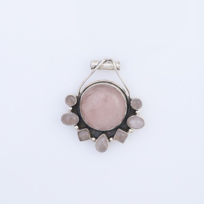 Pandantiv oval pietre.naturale nr.22 Argint