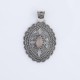 Pandantiv oval India piatra naturala Argint