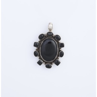 Pandantiv oval onix nr.4 Argint