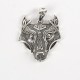 Pandantiv cap de lup viking Argint