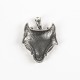 Pandantiv cap de lup viking Argint