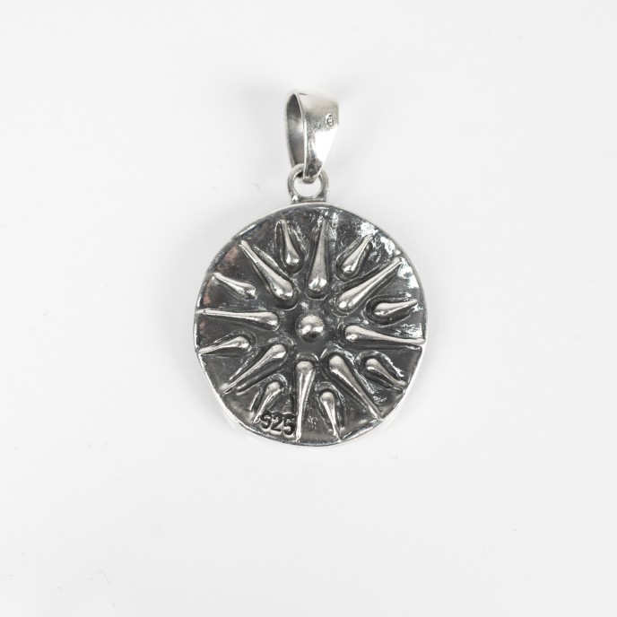 Pandantiv-moneda Alexandru cel Mare soare Argint