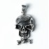 Pandantiv cap de mort papion Argint