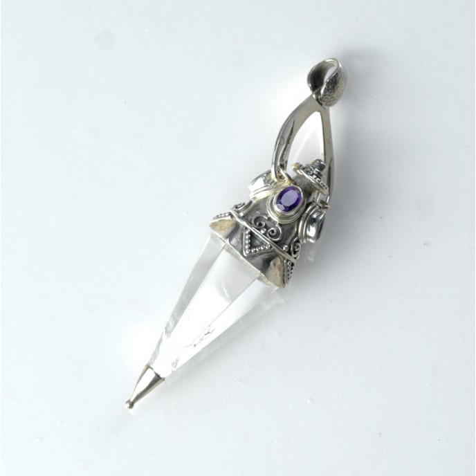 Pandantiv pendul cuarz stanca nr.7 Argint