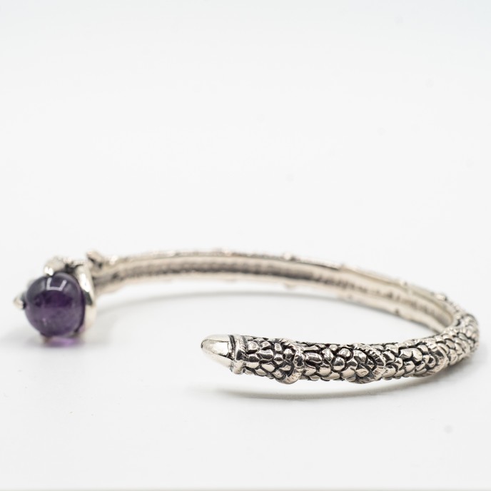 Bratara fixa gheara bila Argint