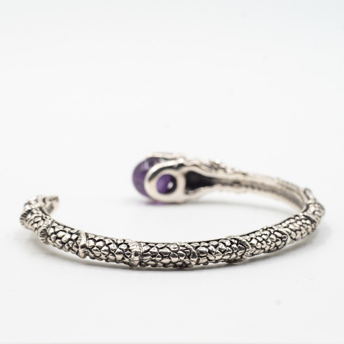 Bratara fixa gheara bila Argint