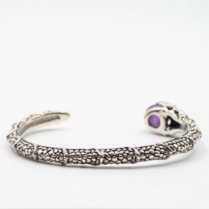 Bratara fixa gheara bila Argint