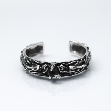 Bratara fixa doi dragoni bila Argint