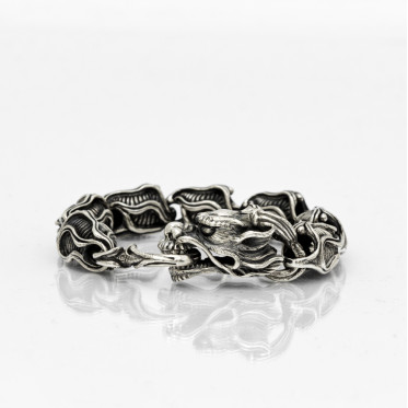 Bratara zale corp de dragon Argint