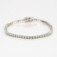 Bratara tip tenis rotunda 2mm Argint