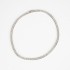 Colier tip tenis patrat 4mm Argint