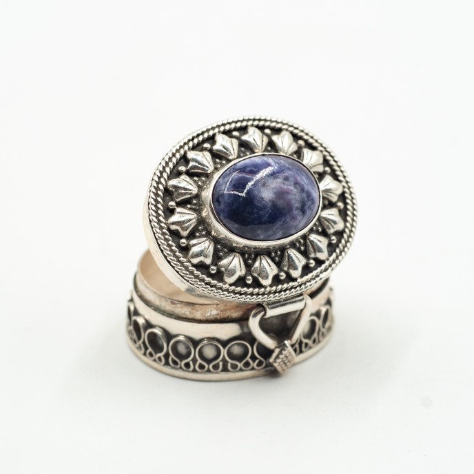 Caseta ovala psp India nr.3 Argint