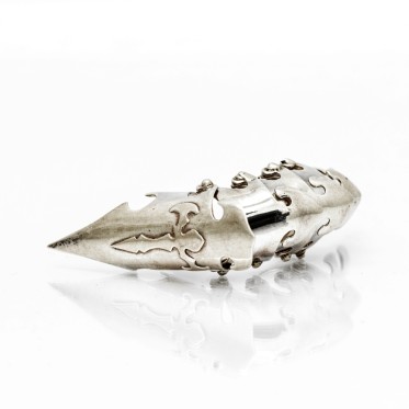 Inel doua falange scut Argint