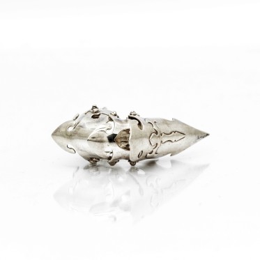 Inel doua falange scut Argint