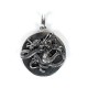 Pandantiv yin yang dragon Argint