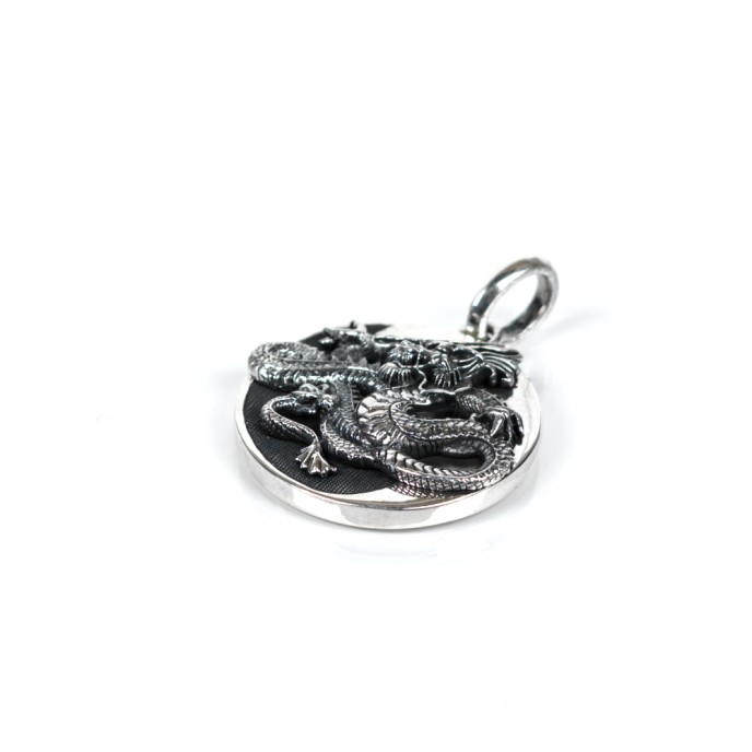 Pandantiv yin yang dragon Argint