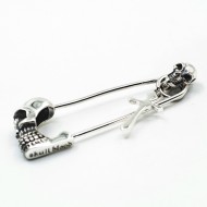 Pandantiv ac de siguranta craniu Argint