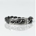 Bratara tip cuban decor gotic Argint