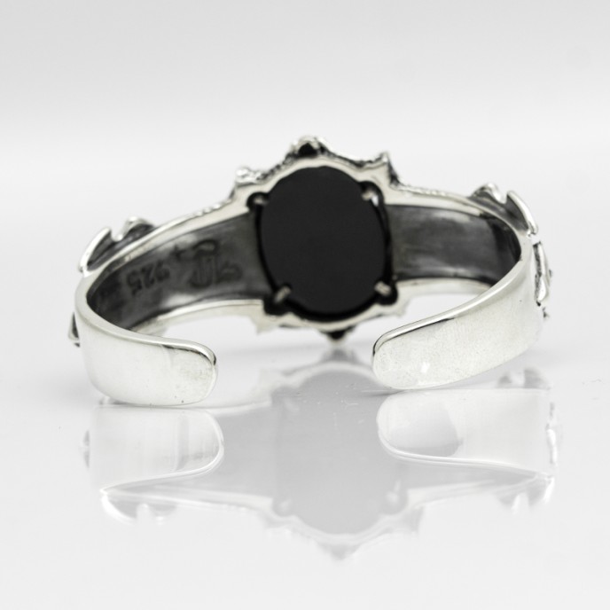 Bratara gotica gheare dragon Argint