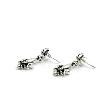 Cercei lungi crin imperial zirconiu Argint