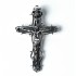 Pandantiv cruce Isus craniu Argint