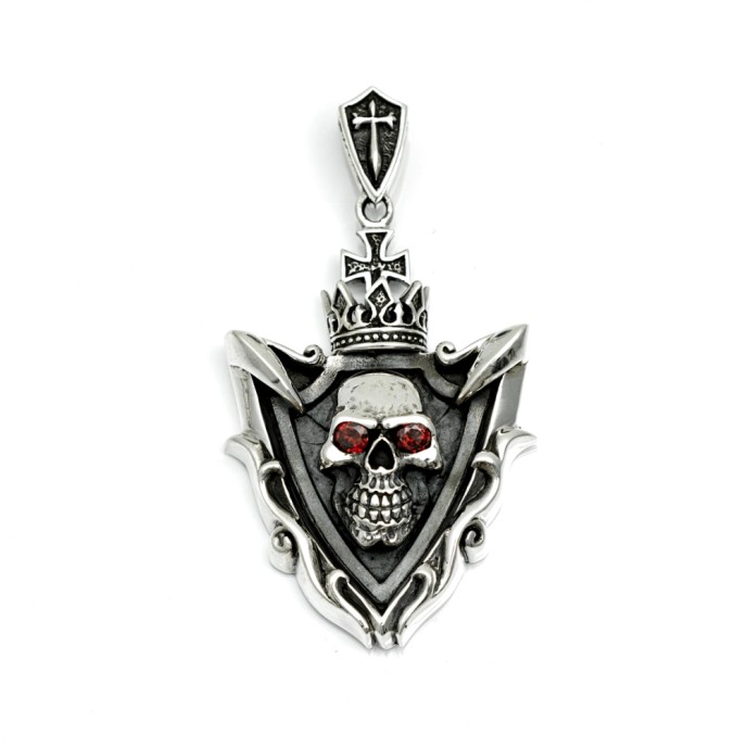 Pandantiv blazon cap de mort argint Argint