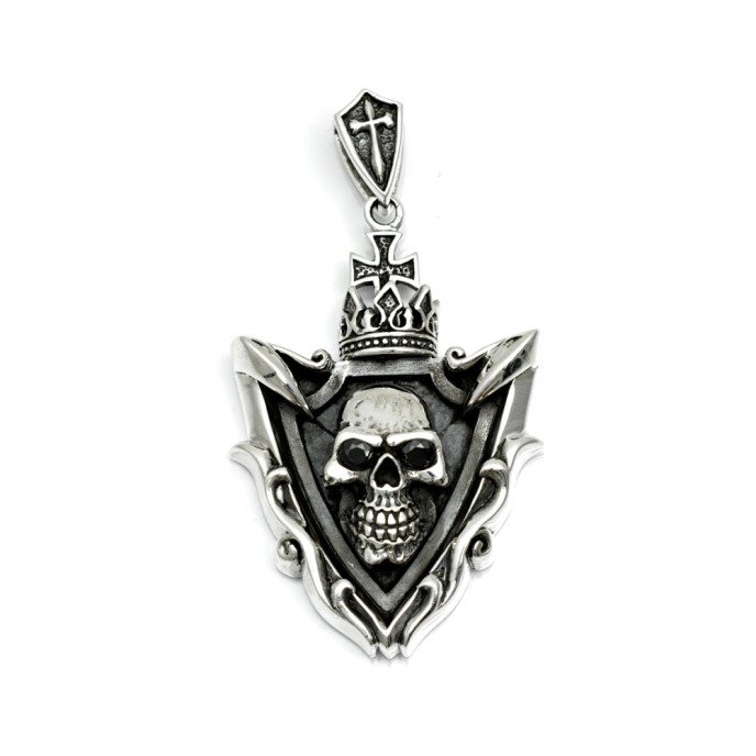 Pandantiv blazon cap de mort argint Argint