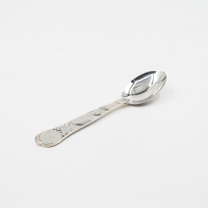 Lingurita de botez fetita.cu.baloane Argint