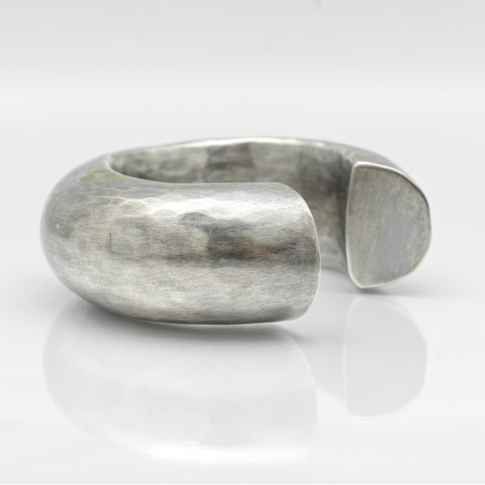 Bratara fixa bombata mata clopotel Argint