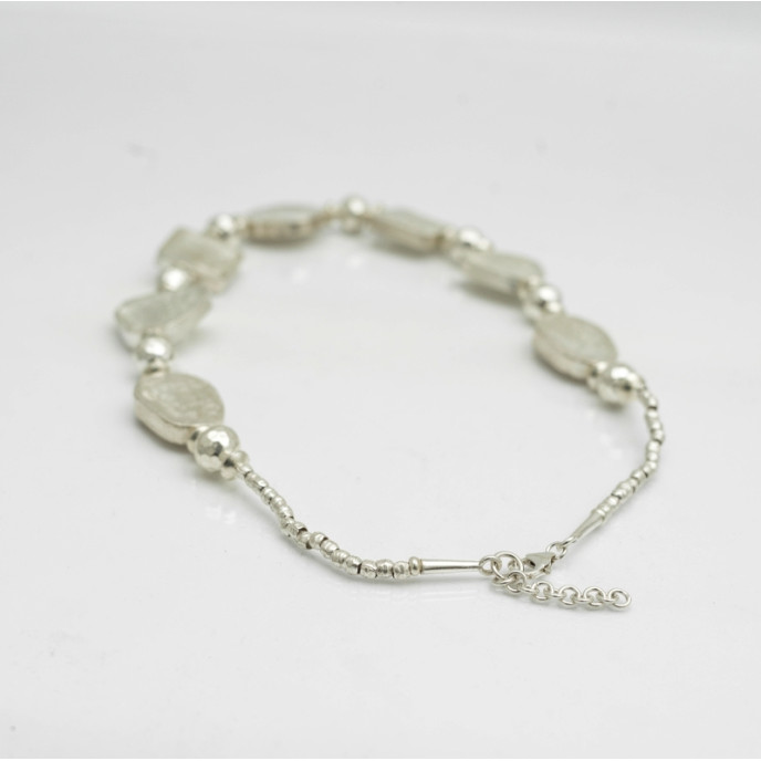 Colier flexibil placute bila Argint