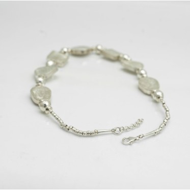 Colier flexibil placute bila Argint