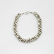 Colier flexibil multibilute Argint