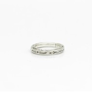 Inel slim patrat model Argint