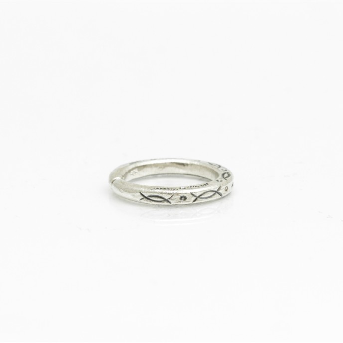 Inel slim patrat model Argint