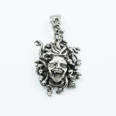 Pandantiv cap Medusa xxl Argint