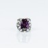 Inel gotic magic purple Argint