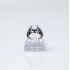 Inel coroane zirconiu transparent cruce Argint