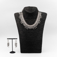 Colier si cercei conuri bulbi Argint