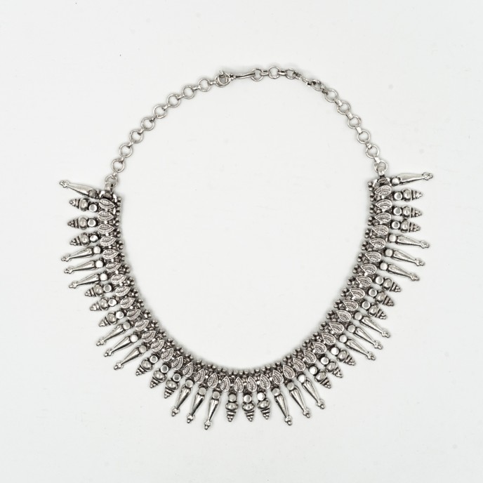 Colier si cercei conuri bulbi Argint