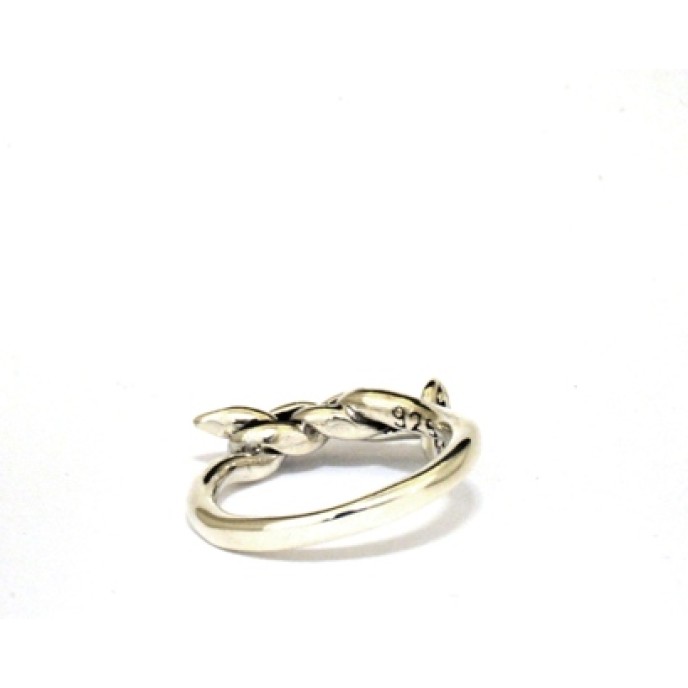 Inel cui nod dublu cruce Argint