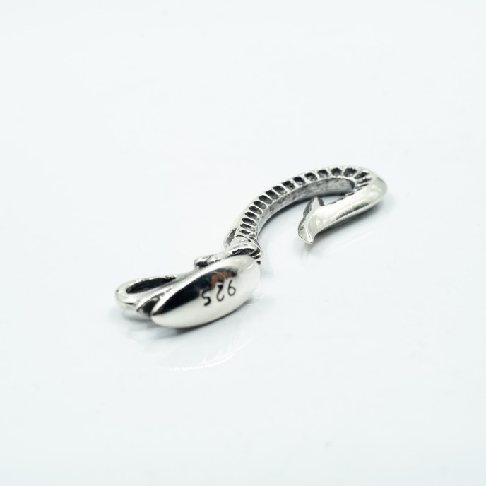 Breloc carlig simplu Argint